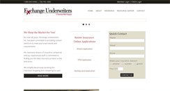 Desktop Screenshot of exchangeunderwriters.com